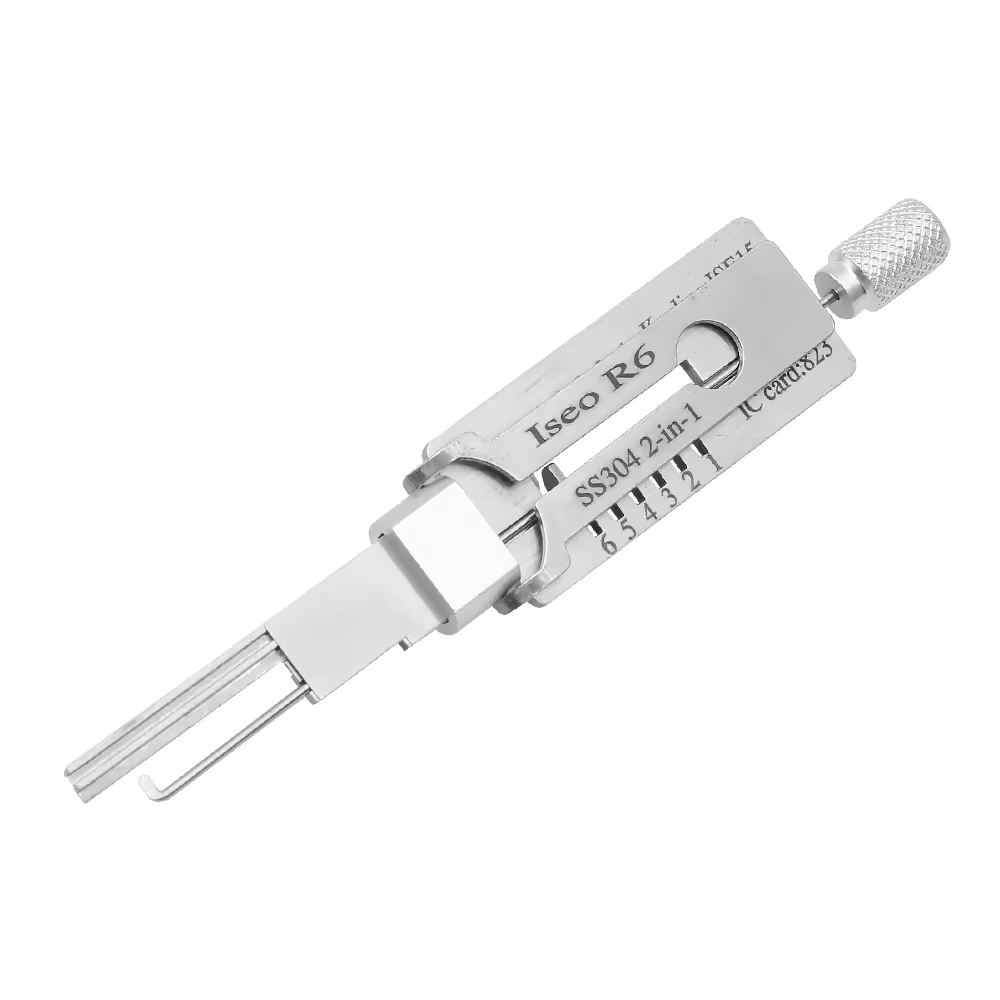 Lishi Style ISEO R6 2 in 1 Decoder and Pick