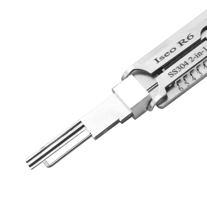 Lishi Style ISEO R6 2 in 1 Decoder and Pick