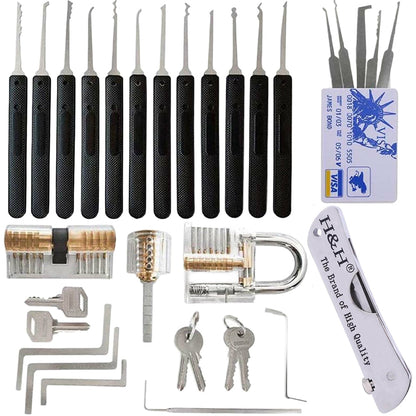 Locksmith Jackknife Folding Lock Picking Kit