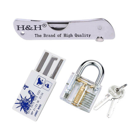 Locksmith Jackknife Folding Lock Picking Kit