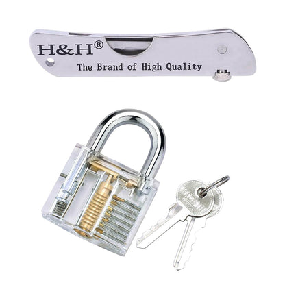Locksmith Jackknife Folding Lock Picking Kit