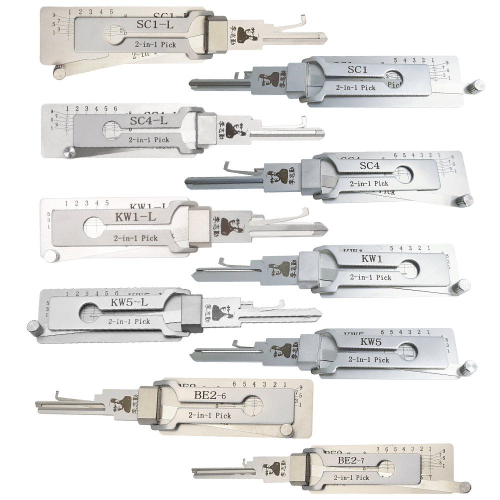 Original Lishi Lock Pick Residential Tools KW1/KW1-L/KW5/KW5-L/SC1/SC1-L/SC4/SC4-L/BE2-6/BE2-7