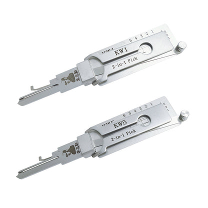 Original Lishi KW1 Lock Pick 2-in-1 Pick for 5-Pin Kwikset Keyway