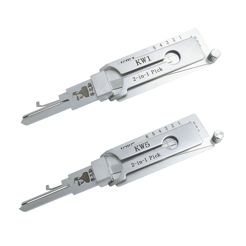 Original Lishi KW5 Lock Pick 2-in-1 Pick for 6-Pin Kwikset Keyway