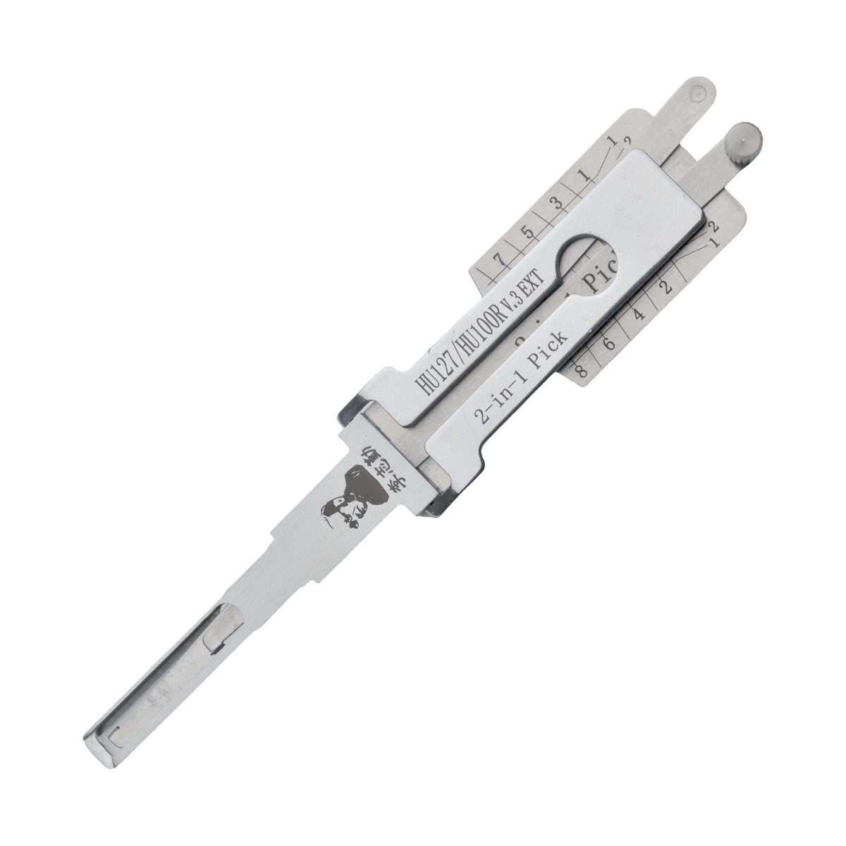 Original Automotive Lishi HU127/HU100R v.3 EXT Lock Pick 2 in 1 Decoder and Pick for BMW