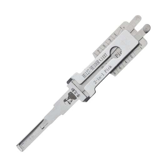Original Automotive Lishi HU127/HU100R v.3 EXT Lock Pick 2 in 1 Decoder and Pick for BMW
