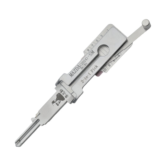 Lishi MAZDA2024-SM[MAZDA(2014) upgraded] Mazda 2024+ CX-30 / 2-In-1 Pick & Decoder / 10-Cut / Door / Boot