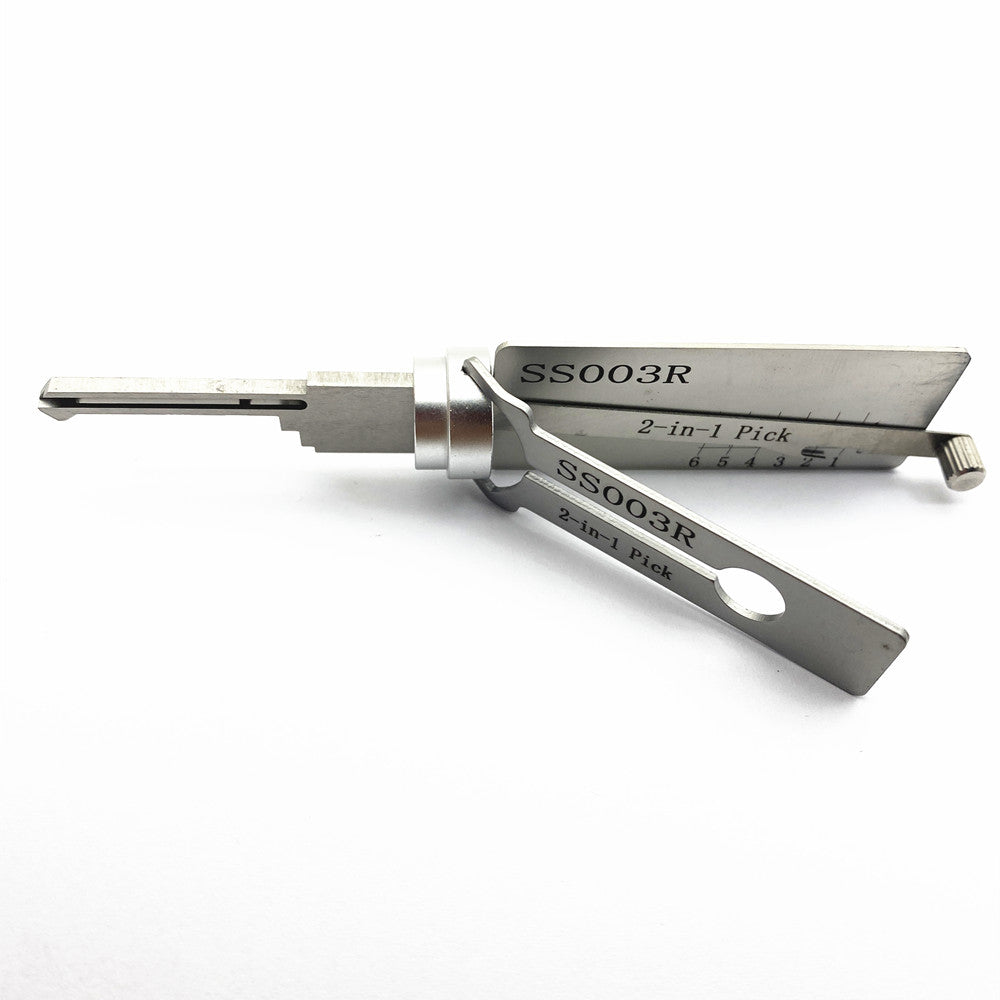 Lishi Style SS003R 2-in-1 ISEO / S-Groove Lock Pick & Decoder