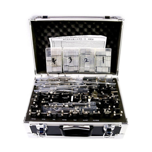 Lishi 2-in-1 Decoder and Pick 102 Pieces Full Set w/ Storage Case
