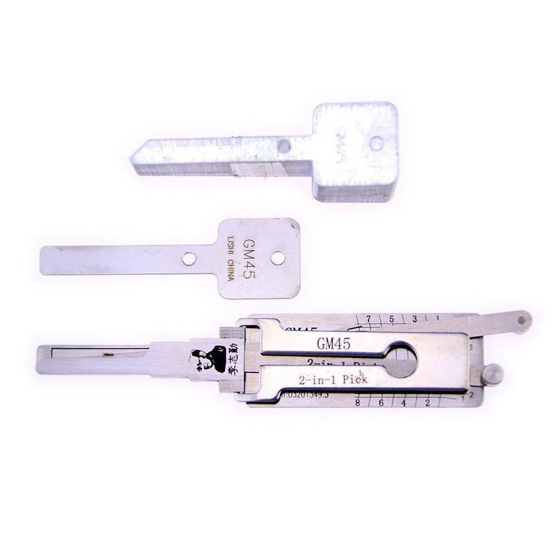 Original Lishi GM45 Lock Pick 2 in 1 Decoder and Pick