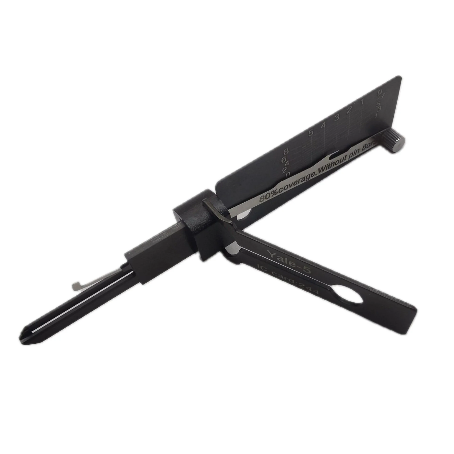 Lishi Style Yale-5 Lock Pick 2-in-1 Pick & Decoder for YALE 5-Pin Rim Cylinder