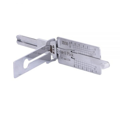 Lishi ZD30 2 in 1 Decoder and Pick for Aprilia, KTM, Ducati & Moto Guzzi Motorbikes