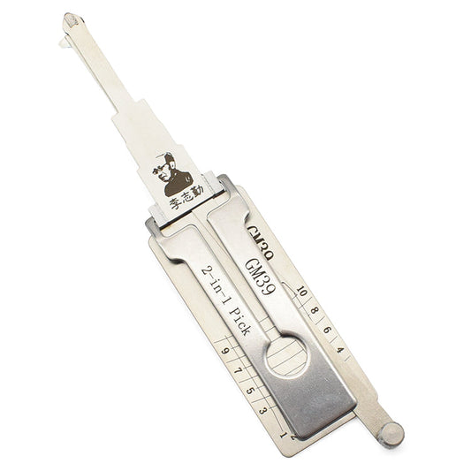 Original Lishi GM39 Lock Pick 2 in 1 Decoder and Pick