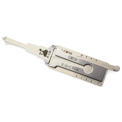 Original Lishi GM39 Lock Pick 2 in 1 Decoder and Pick