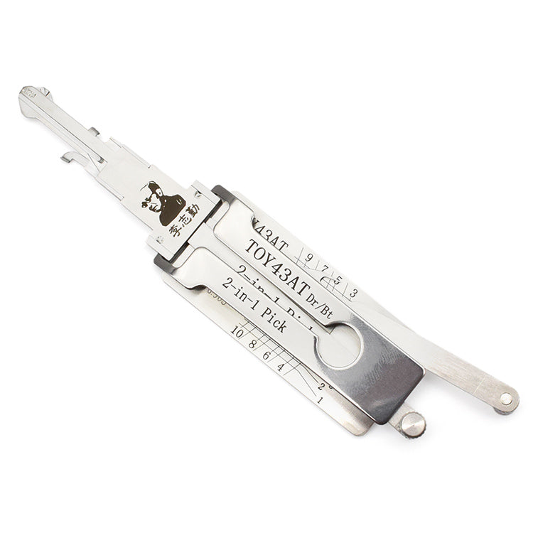 Original Authentic Lishi TOY43AT Toyota 2-in-1 Pick Decoder / DR & BT