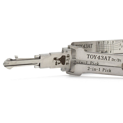 Original Authentic Lishi TOY43AT Toyota 2-in-1 Pick Decoder / DR & BT