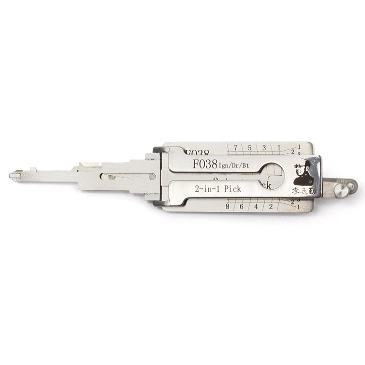 Original Automotive Lishi FO38 Lock Pick 2 in 1 Decoder and Pick - Ford