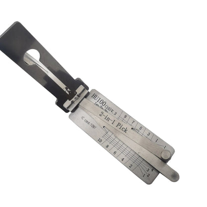 Original Automotive Lishi HU100(10) Lock Pick 2 in 1 Decoder and Pick