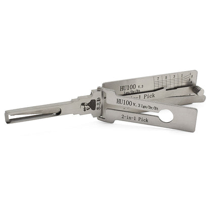 Original Automotive Lishi HU100 Lock Pick 2 in 1 Decoder and Pick - GM