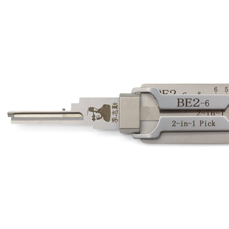 Original Lishi BE2-6 Lock Pick 2-in-1 Pick & Decoder for 6 Pin SFIC Cylinders