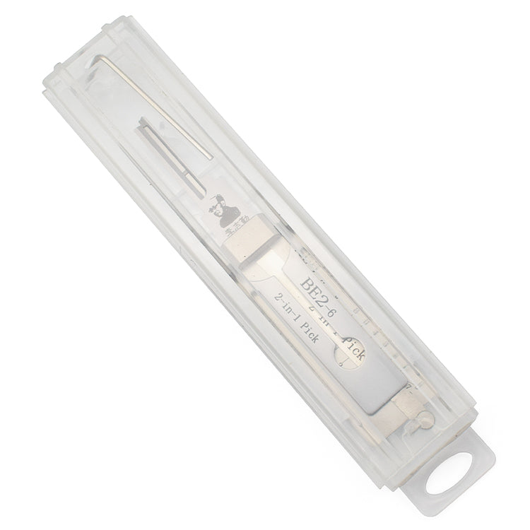 Original Lishi BE2-6 Lock Pick 2-in-1 Pick & Decoder for 6 Pin SFIC Cylinders