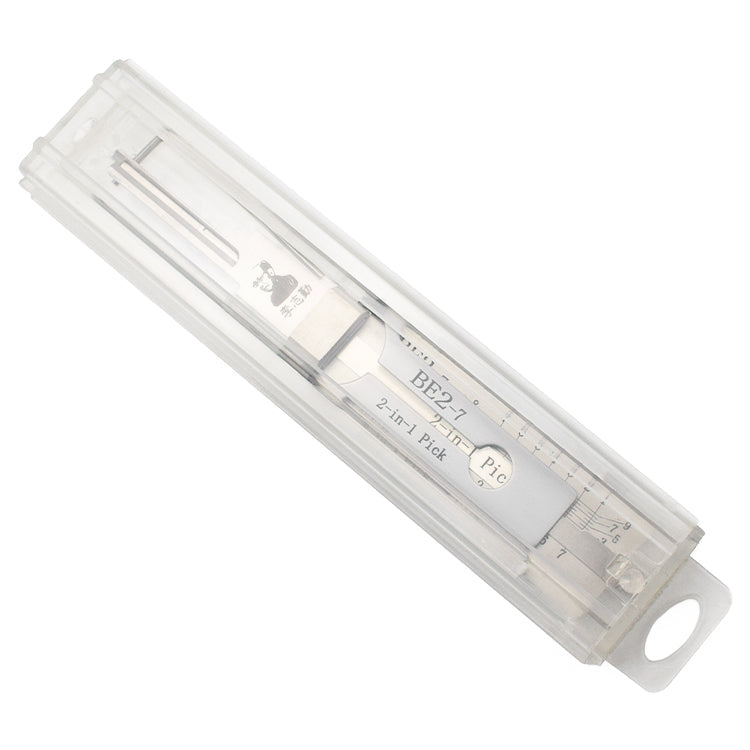 Original Lishi BE2-7 Lock Pick 2 in 1 Pick & Decoder for 7 Pin SFIC Cylinders