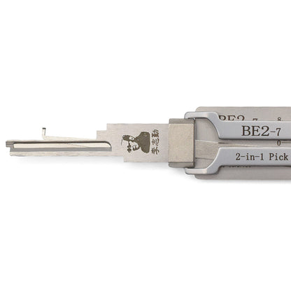 Original Lishi BE2-7 Lock Pick 2 in 1 Pick & Decoder for 7 Pin SFIC Cylinders
