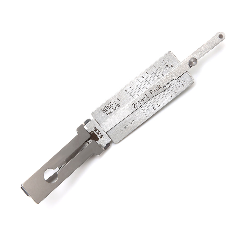 Original Lishi HU66 Lock Pick and Decoder for VW/Audi/Ford/Seat/Porsche/Skoda