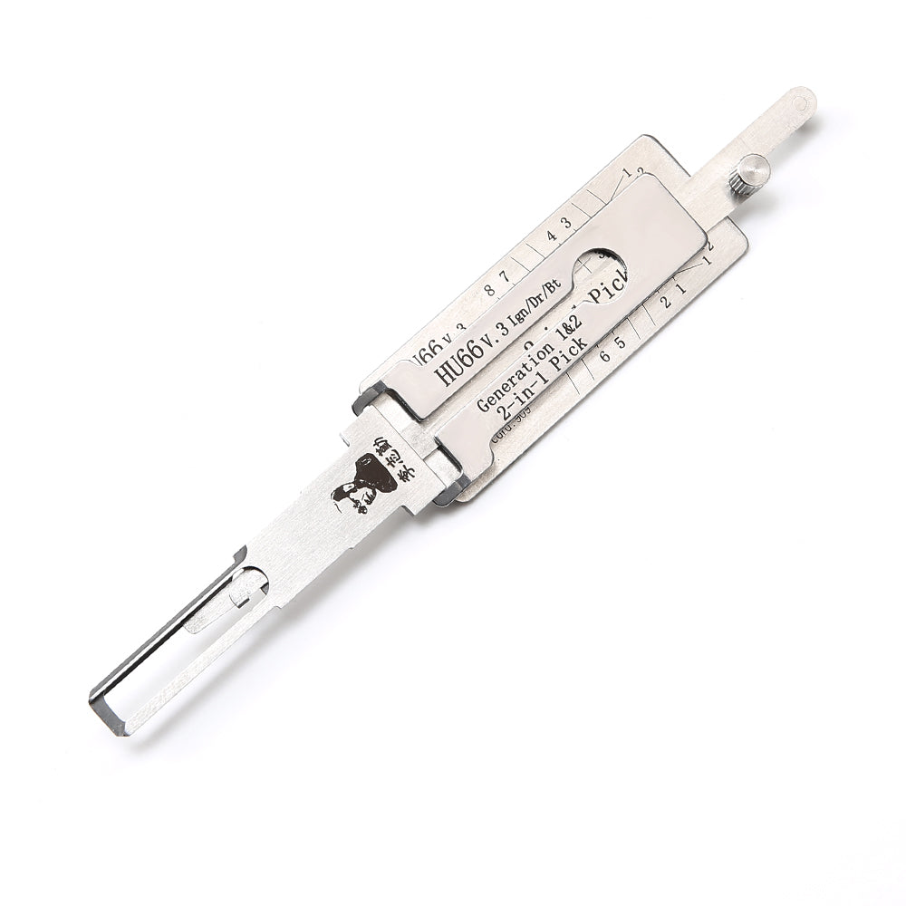 Original Lishi HU66 Lock Pick and Decoder for VW/Audi/Ford/Seat/Porsche/Skoda