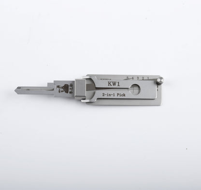 Original Lishi KW1 Lock Pick 2-in-1 Pick for 5-Pin Kwikset Keyway