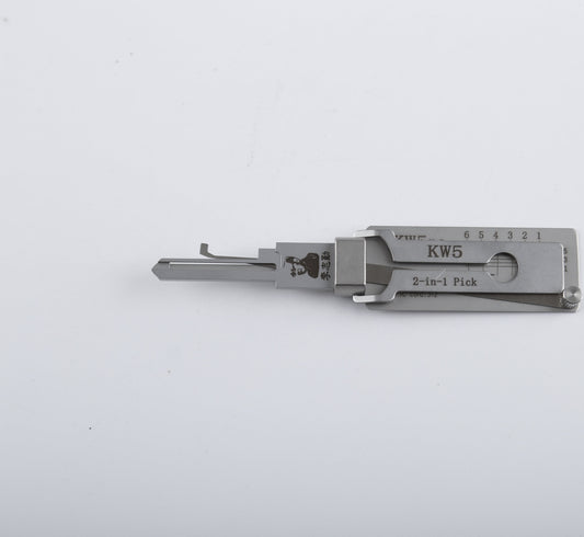Original Lishi KW5 Lock Pick 2-in-1 Pick for 6-Pin Kwikset Keyway