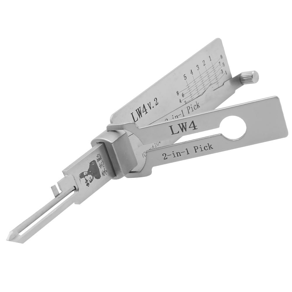 Original Lishi LW4 Lock Pick 2-in-1 Pick & Decoder for Australian Lock