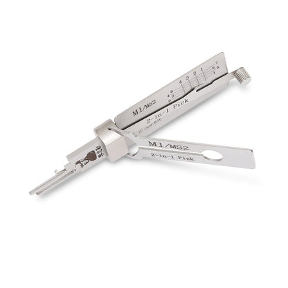 Original Lishi M1/MS2 Lock Pick 2-in-1 Pick & Decoder for Master Lock Padlocks Keyway