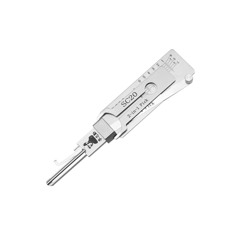 Original Lishi SC20 2-in-1 Lock Pick Tool for Schlage L Keyway