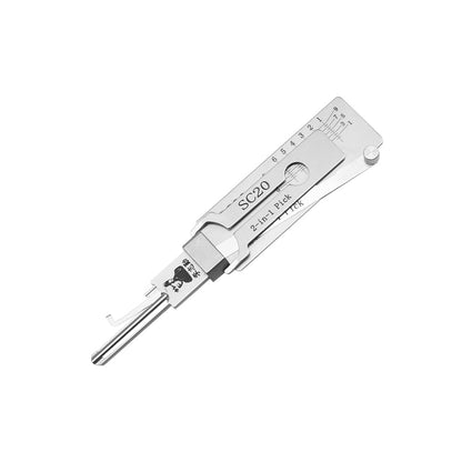Original Lishi SC20 2-in-1 Lock Pick Tool for Schlage L Keyway
