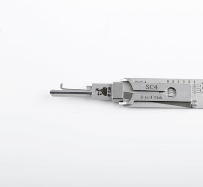 Original Lishi SC4 Lock Pick 2-in-1 Pick for 6-Pin Schlage Keyway