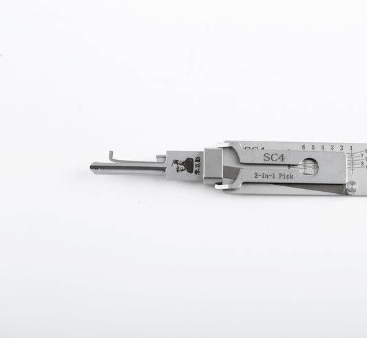 Original Lishi SC4 Lock Pick 2-in-1 Pick for 6-Pin Schlage Keyway
