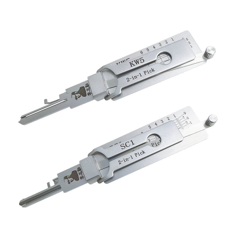 Original Lishi SC1 Lock Pick 2 in 1 Pick for 5-Pin Schlage Keyway