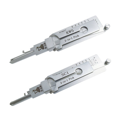 Original Lishi SC1 Lock Pick 2 in 1 Pick for 5-Pin Schlage Keyway