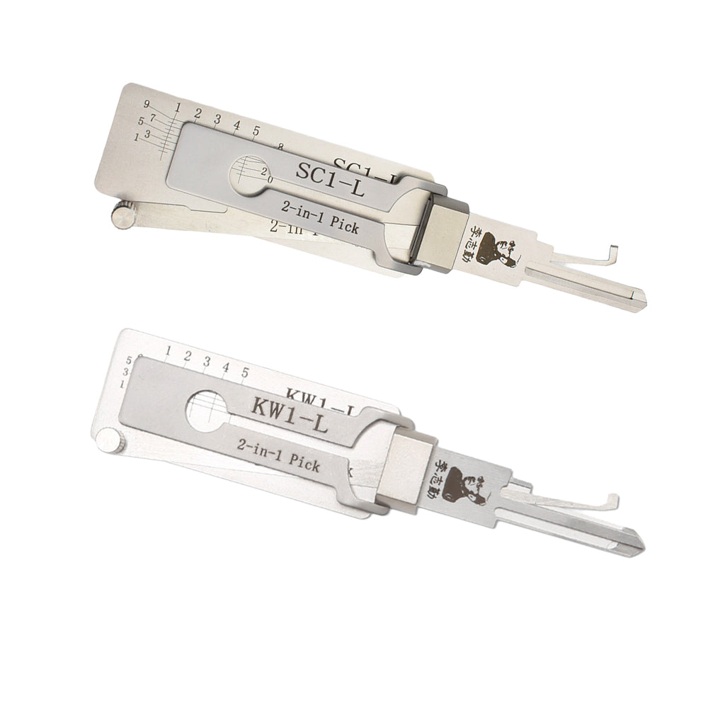 Original Lishi KW1-L Lock Pick 2-in-1 Pick & Decoder for 5-Pin Kwikset Keyway