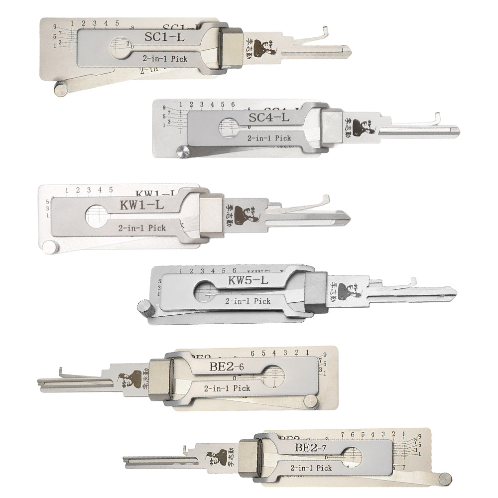 Original Lishi Lock Pick KW1-L/KW5-L/SC1-L/SC4-L for Kwikset & Schlage