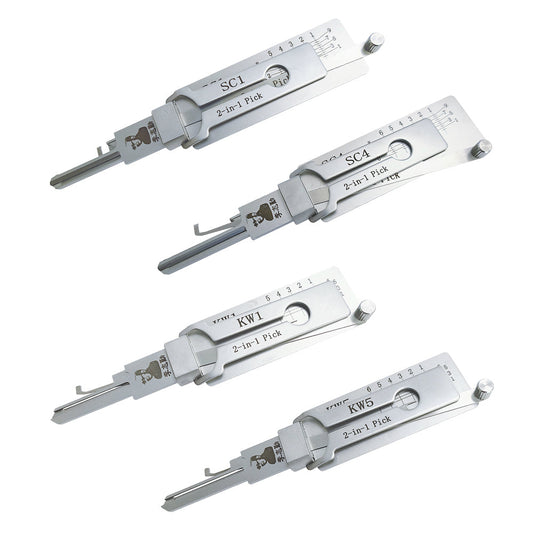 Original Lishi SC1 SC4 KW1 KW5 Lock Picks Tools Set