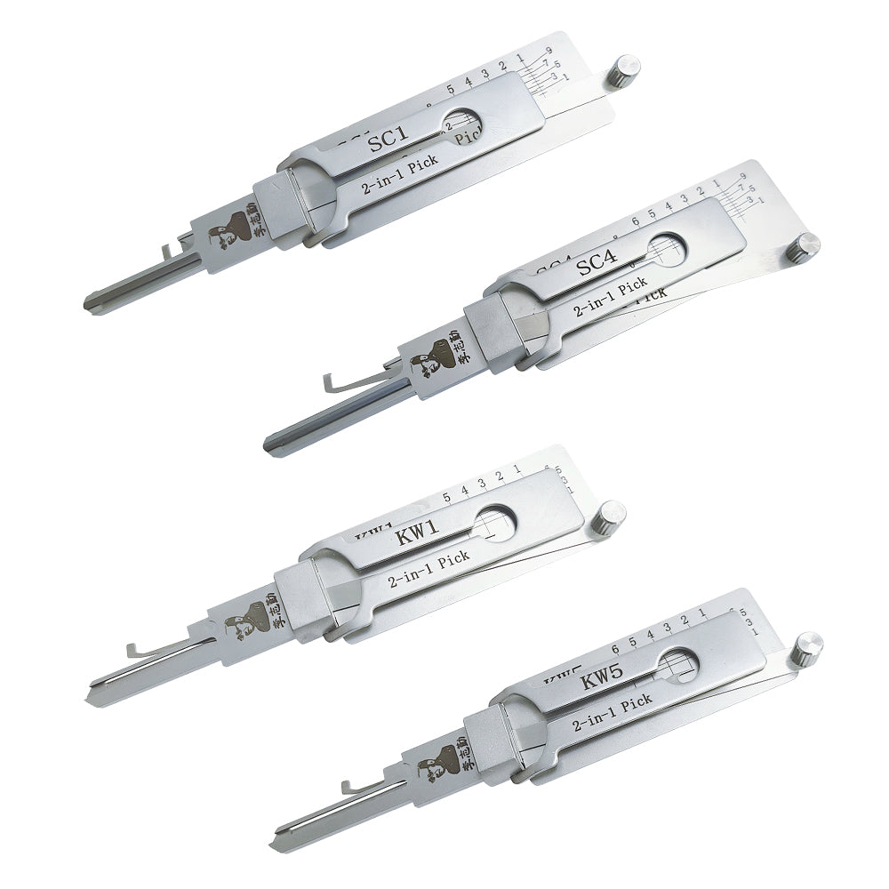 Original Lishi KW5 Lock Pick 2-in-1 Pick for 6-Pin Kwikset Keyway