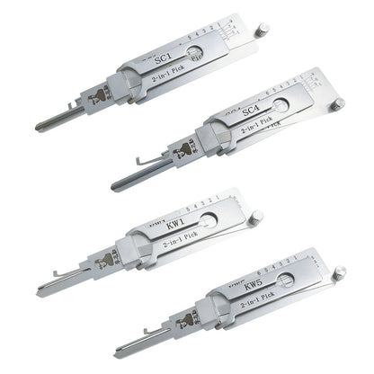Original Lishi KW5 Lock Pick 2-in-1 Pick for 6-Pin Kwikset Keyway