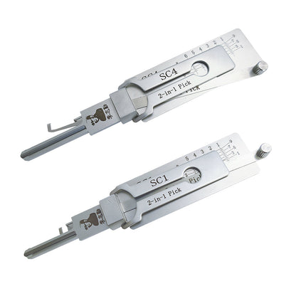 Original Lishi SC1 Lock Pick 2 in 1 Pick for 5-Pin Schlage Keyway