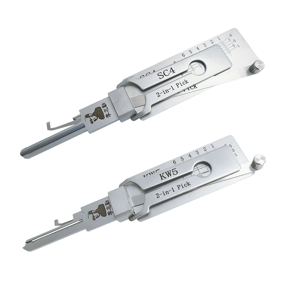Original Lishi SC4 Lock Pick 2-in-1 Pick for 6-Pin Schlage Keyway