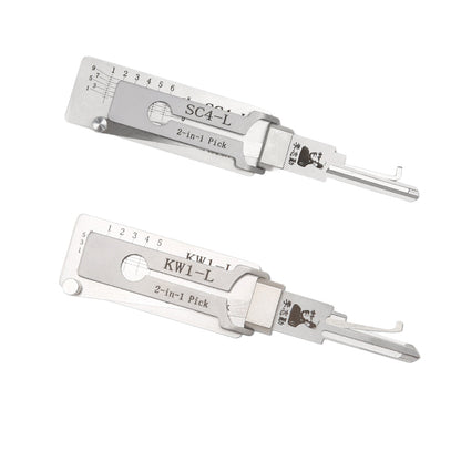 Original Lishi KW1-L Lock Pick 2-in-1 Pick & Decoder for 5-Pin Kwikset Keyway