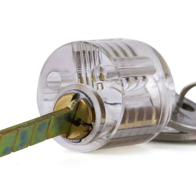 5 Pin Transparent Rim Cylinder Practice Lock