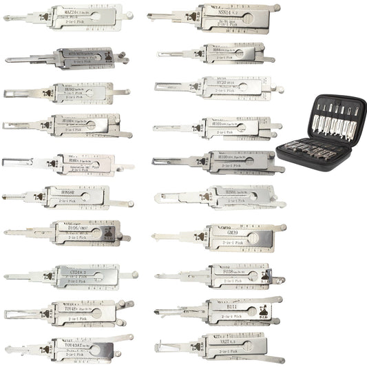 Automotive Locksmith Starter Pack / Bundle of 20 Lishi Tools