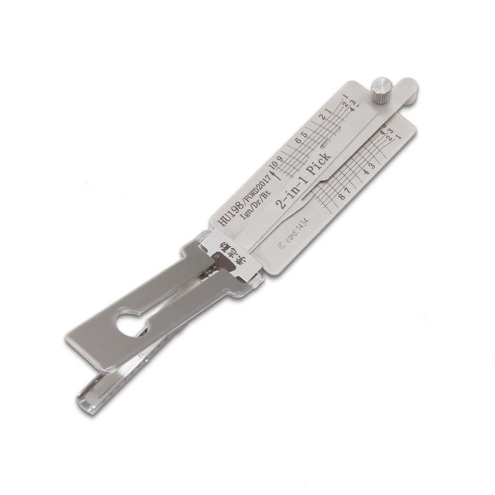 Lishi Ford 2017 HU198 2 in 1 Decoder and Pick for Ford